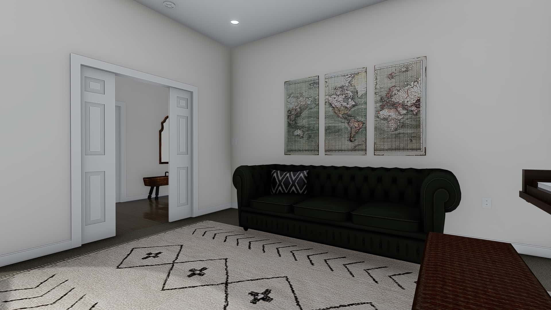 Living Room of this 7-Bedroom,4744 Sq Ft Plan -187-1184