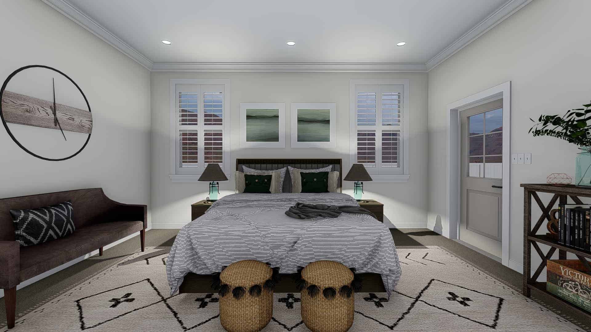 Master Bedroom of this 7-Bedroom,4744 Sq Ft Plan -187-1184