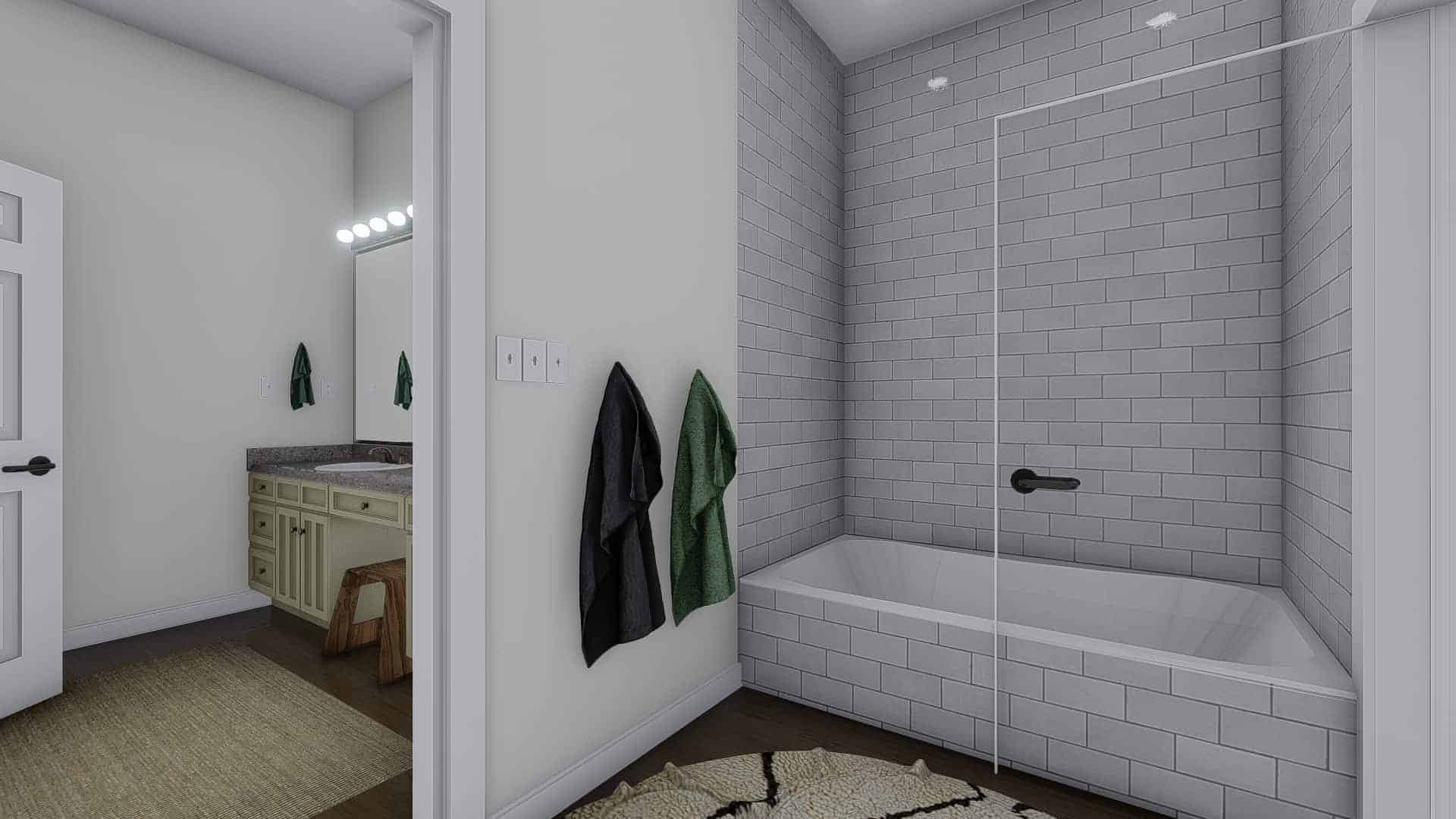 Master Bathroom: Tub of this 7-Bedroom,4744 Sq Ft Plan -187-1184