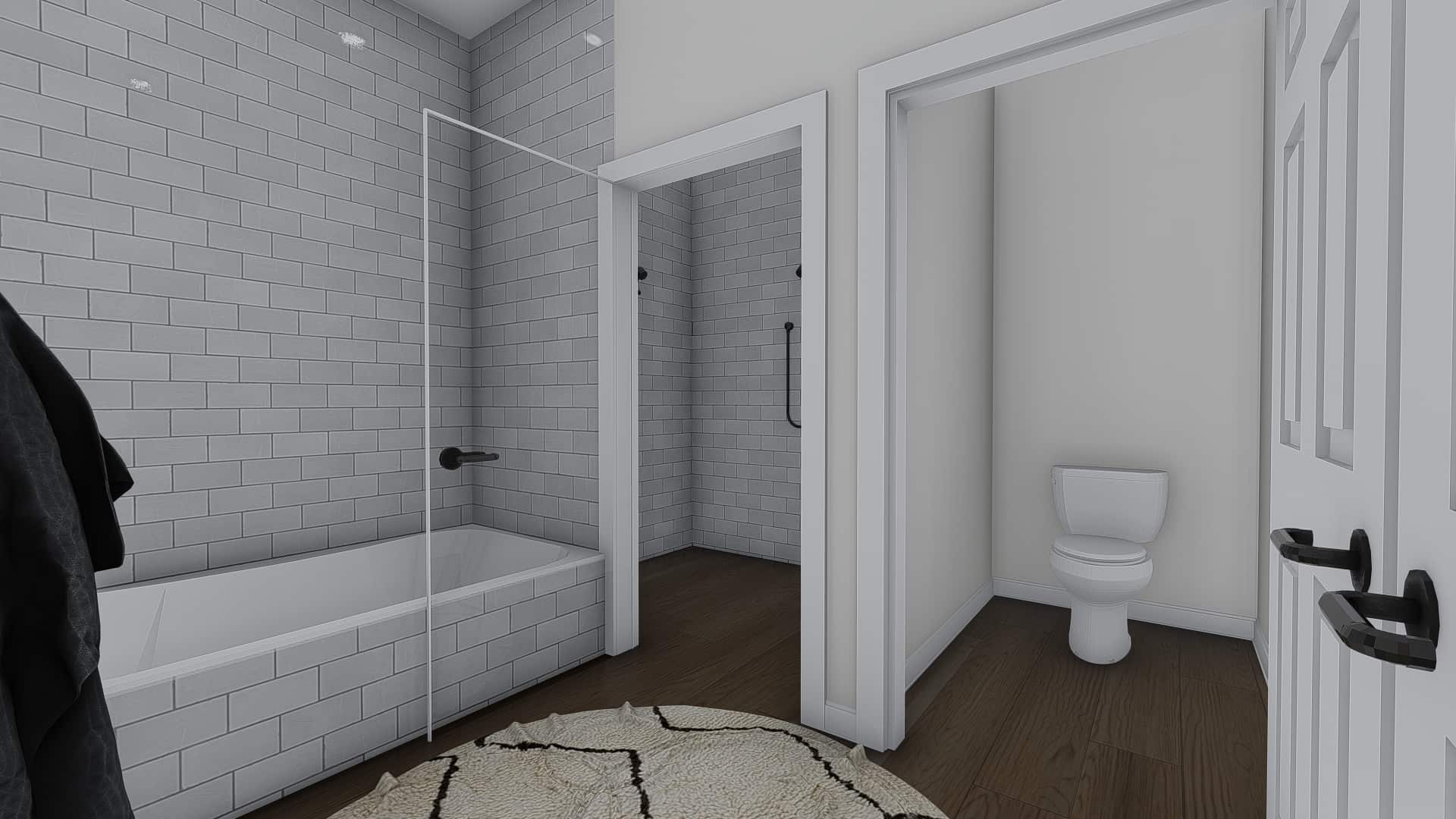 Master Bathroom: Shower of this 7-Bedroom,4744 Sq Ft Plan -187-1184
