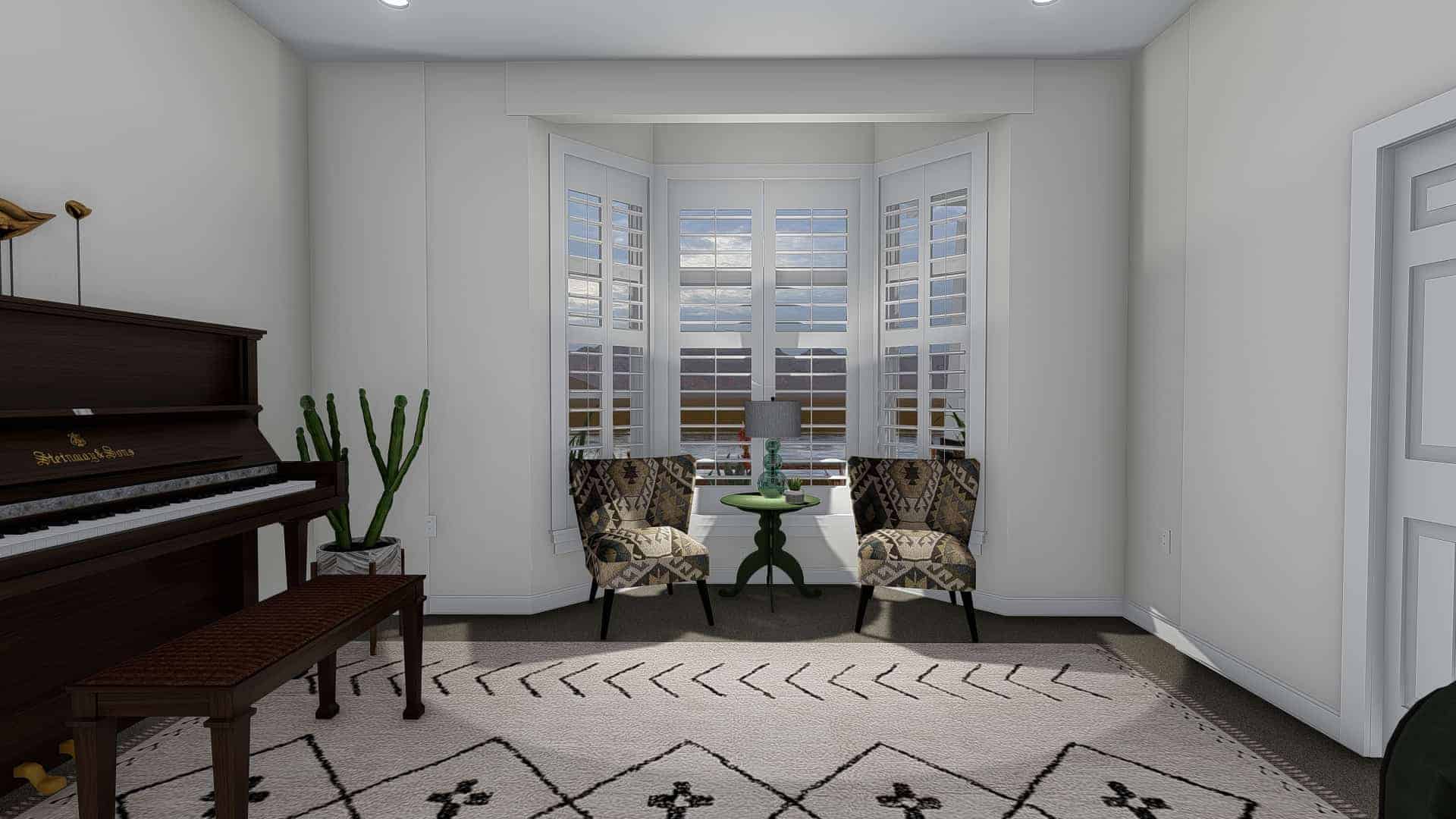 Living Room of this 7-Bedroom,4744 Sq Ft Plan -187-1184