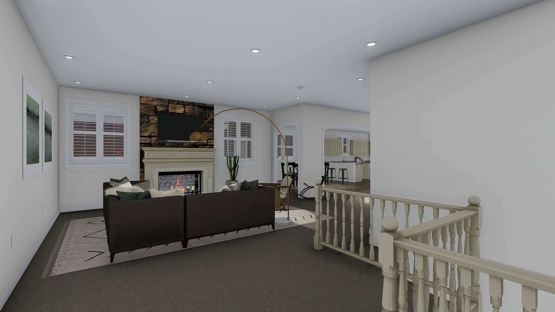 Great Room of this 7-Bedroom,4744 Sq Ft Plan -187-1184