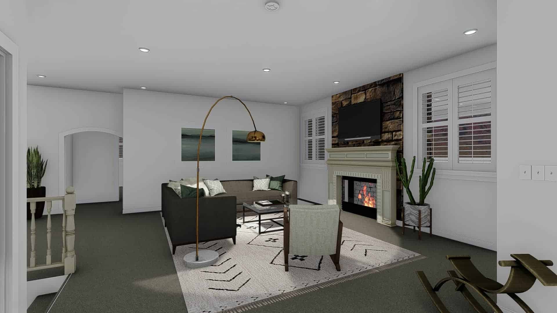 Great Room of this 7-Bedroom,4744 Sq Ft Plan -187-1184