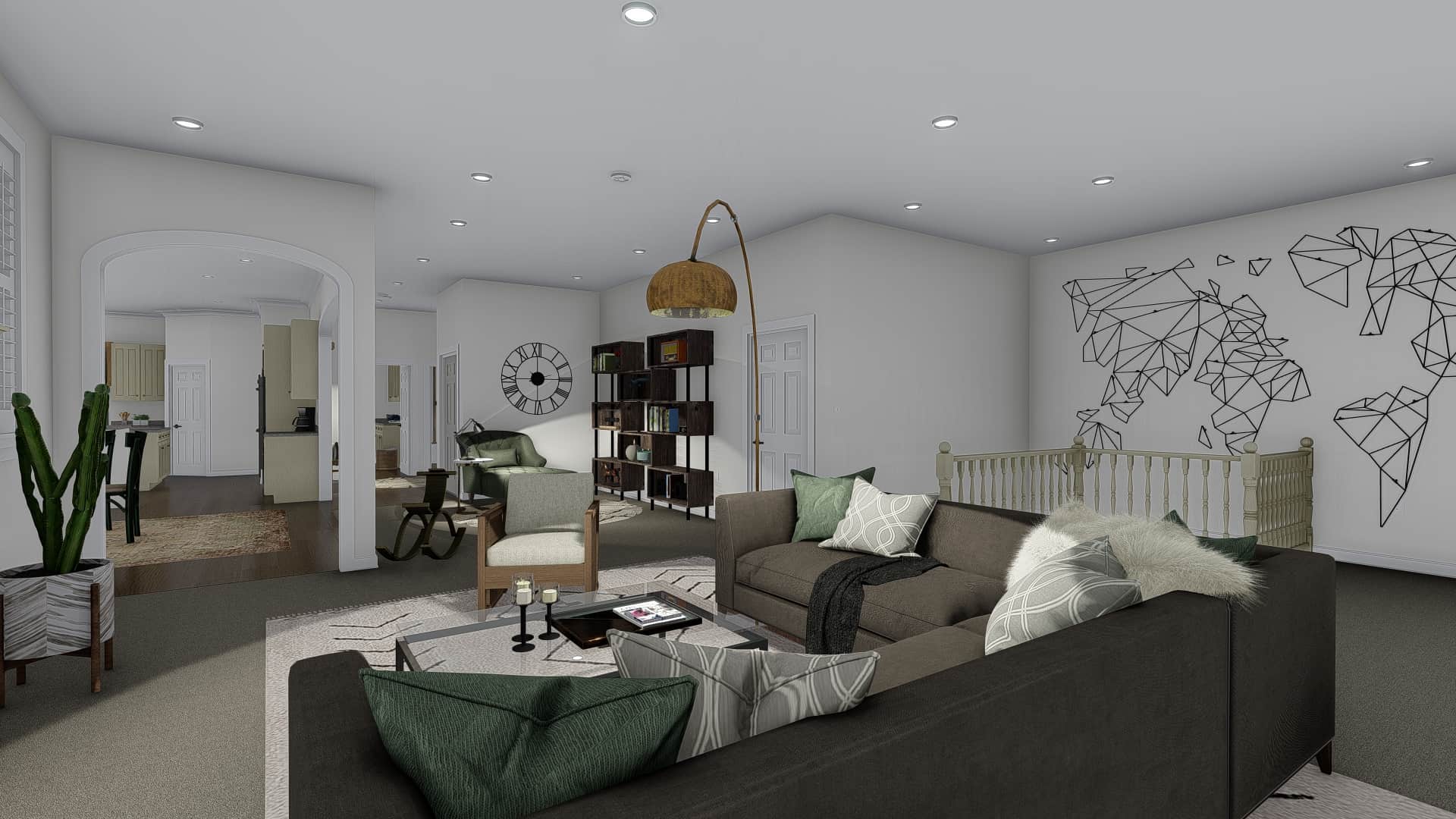 Great Room of this 7-Bedroom,4744 Sq Ft Plan -187-1184