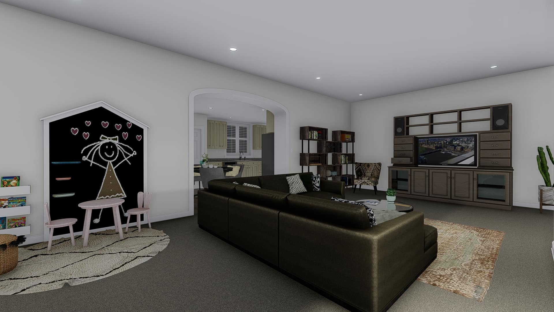 Family Room of this 7-Bedroom,4744 Sq Ft Plan -187-1184