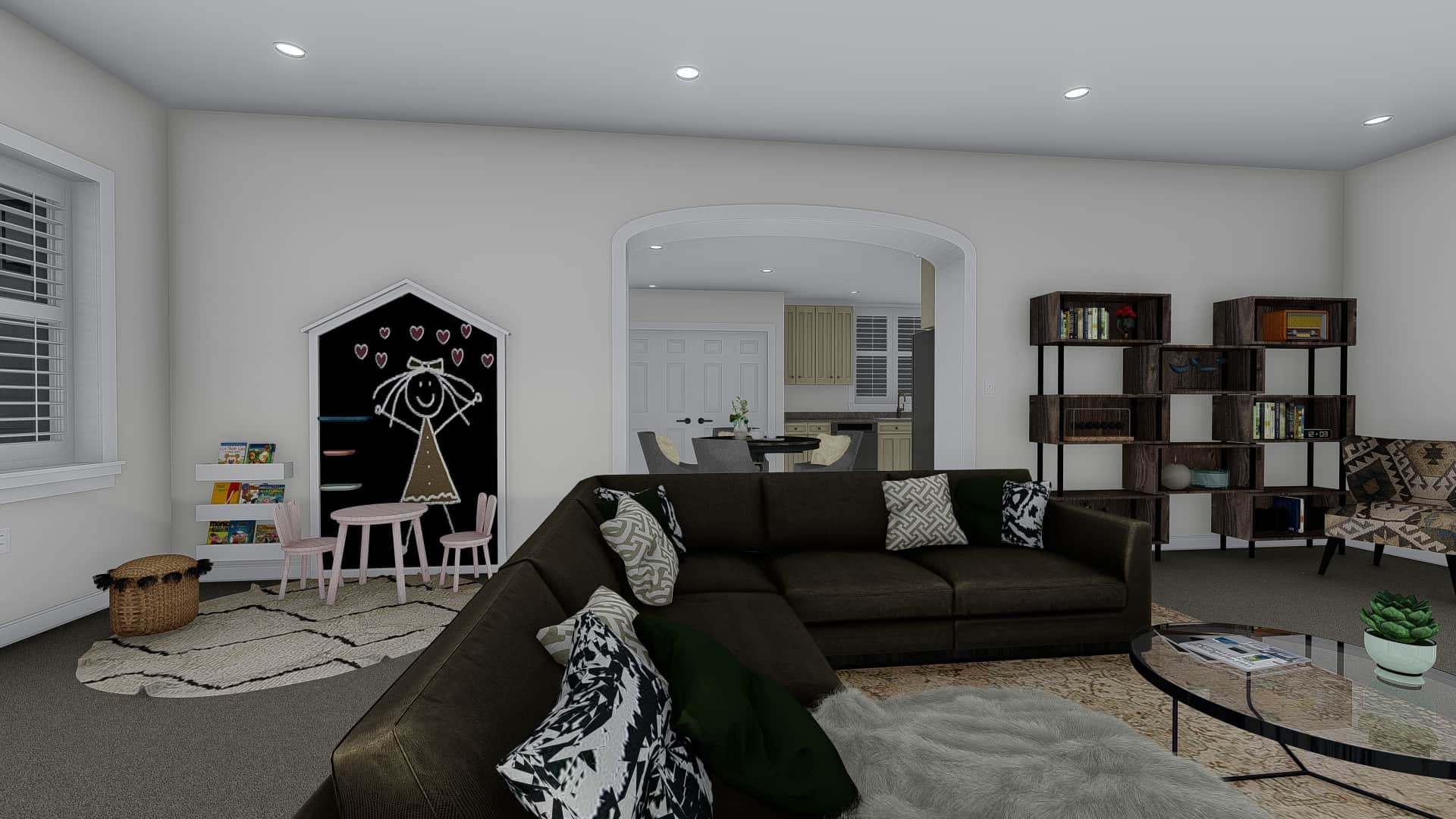 Family Room of this 7-Bedroom,4744 Sq Ft Plan -187-1184