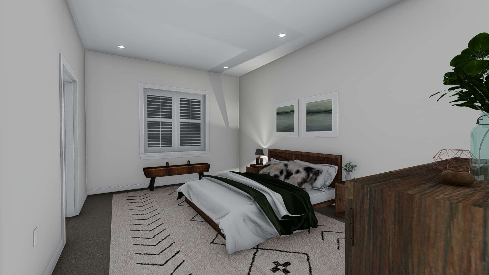 Master Bedroom of this 7-Bedroom,4744 Sq Ft Plan -187-1184