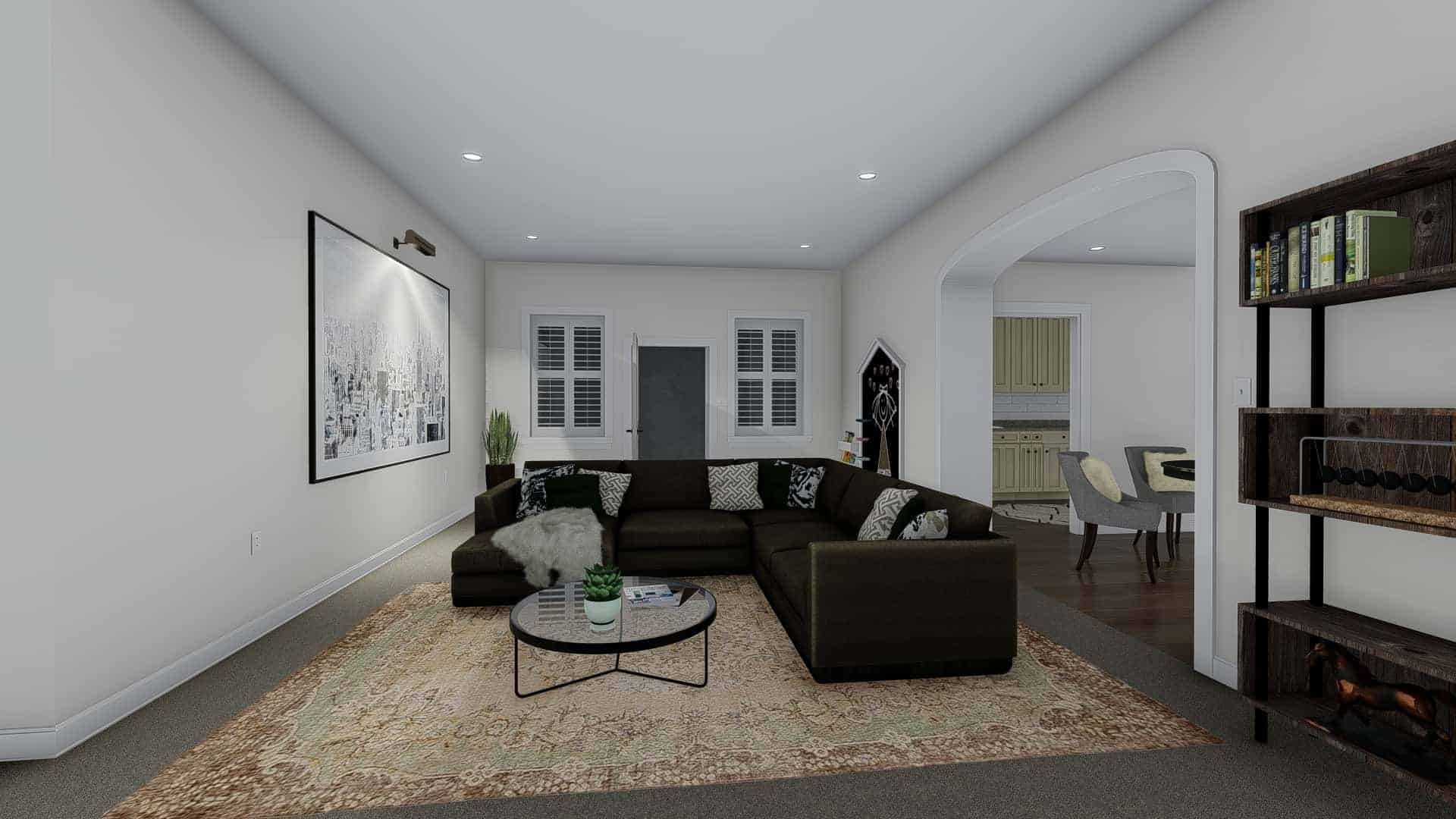 Family Room of this 7-Bedroom,4744 Sq Ft Plan -187-1184