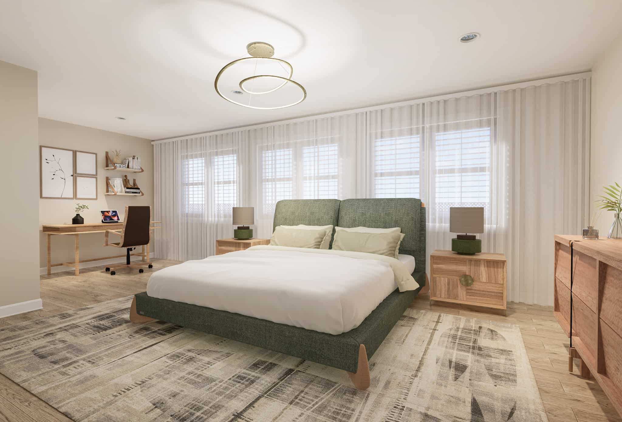Master Bedroom of this 6-Bedroom,2084 Sq Ft Plan -187-1185