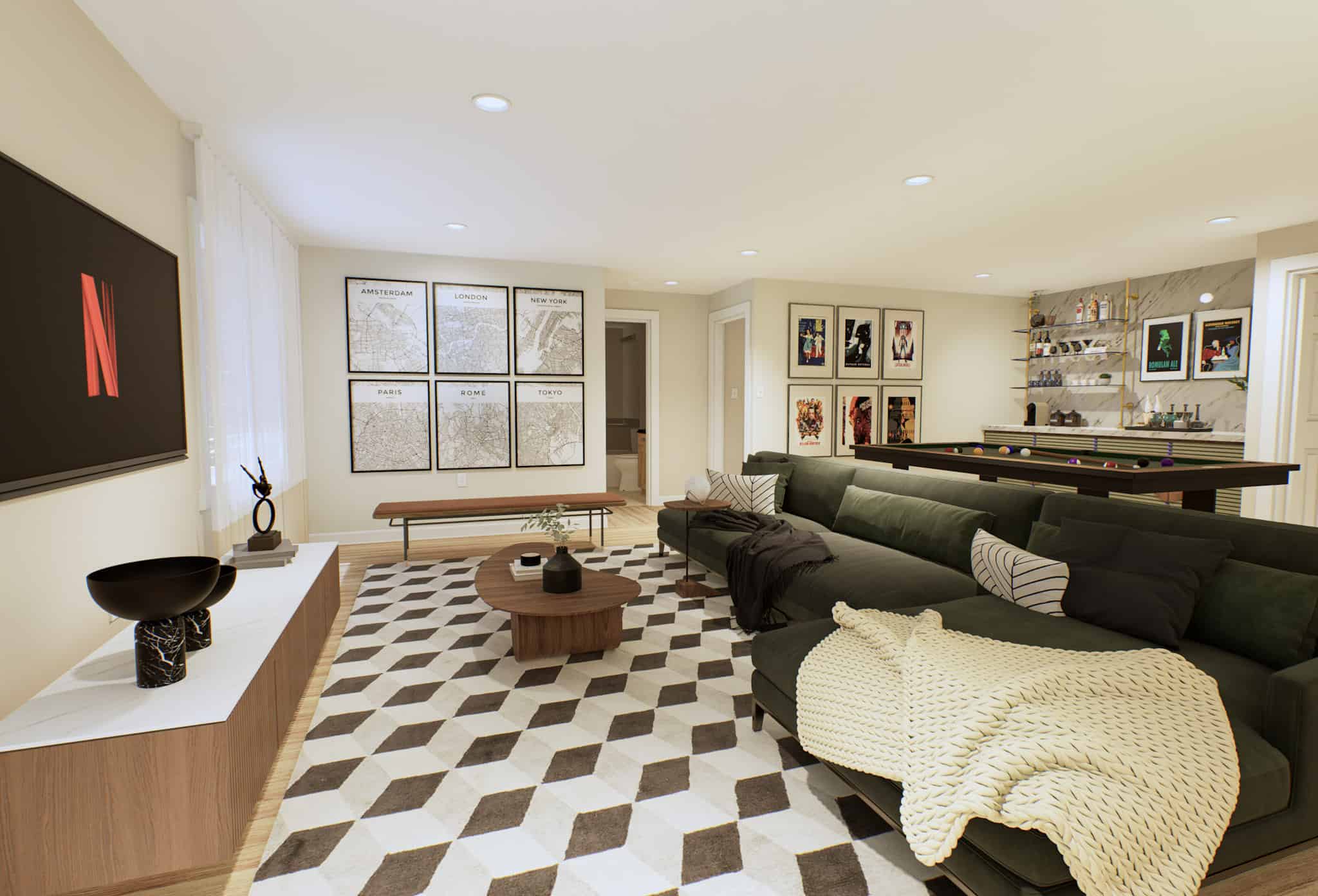 Family Room of this 6-Bedroom,2084 Sq Ft Plan -187-1185