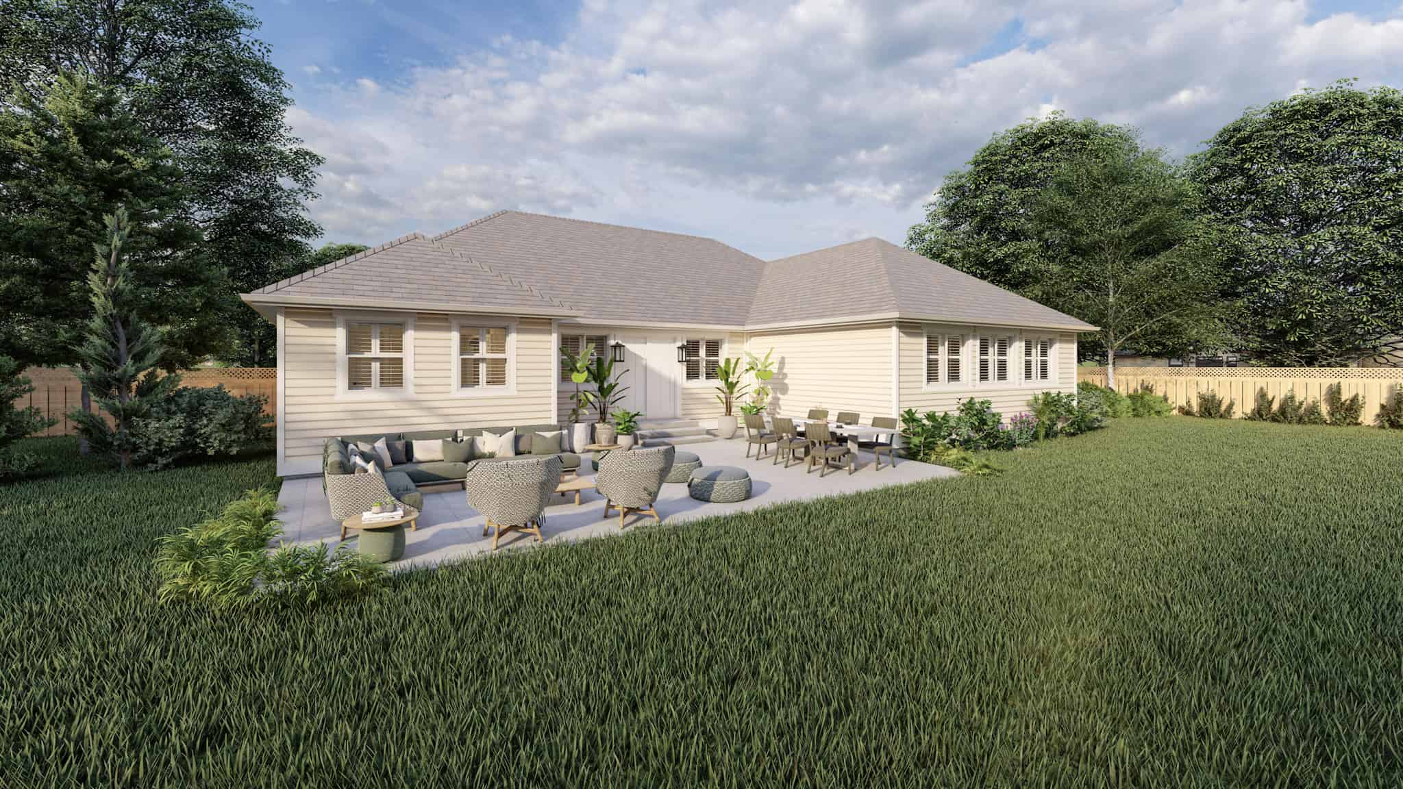 Rear View of this 6-Bedroom,2084 Sq Ft Plan -187-1185