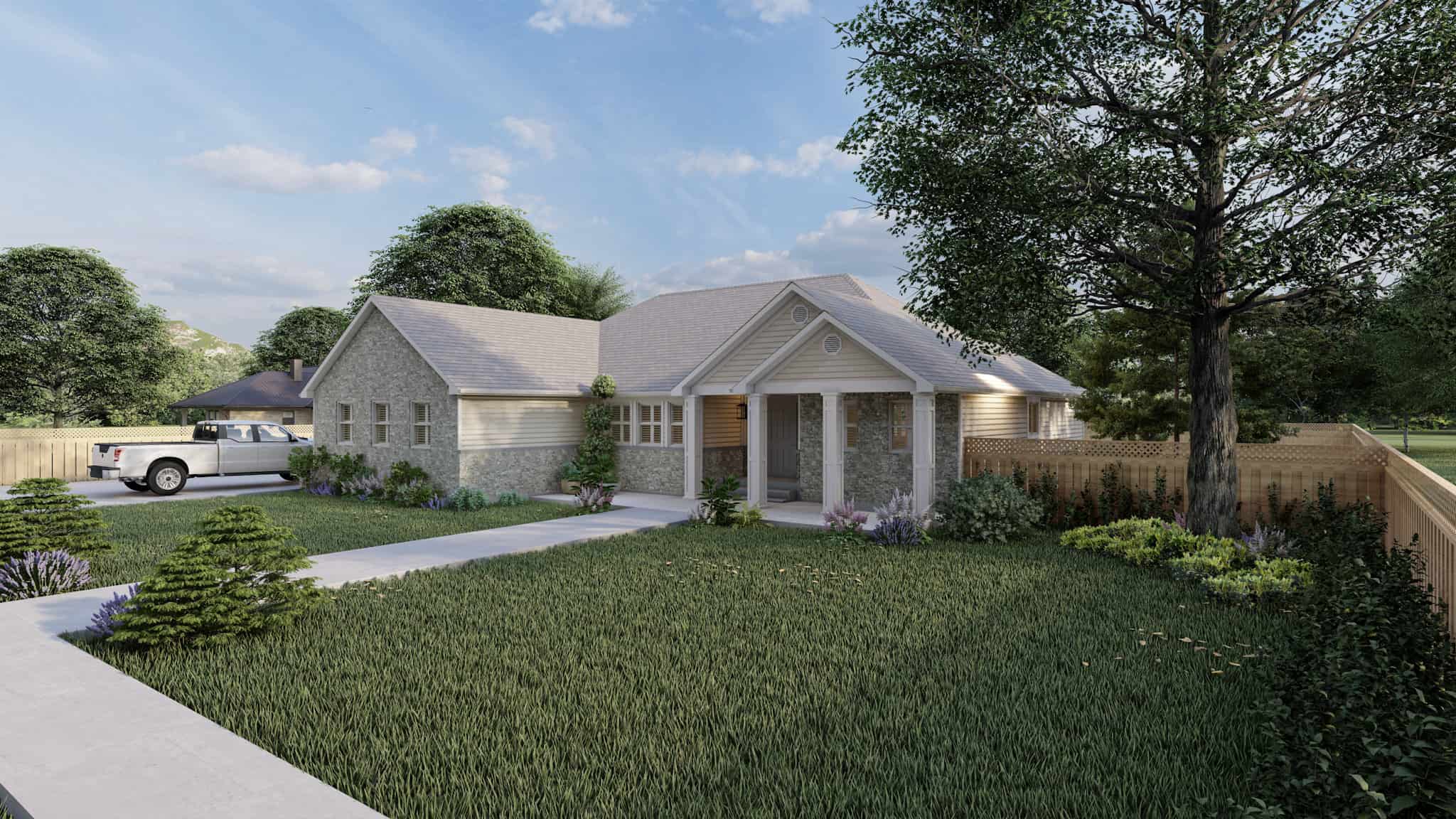 Right Side View of this 6-Bedroom,2084 Sq Ft Plan -187-1185