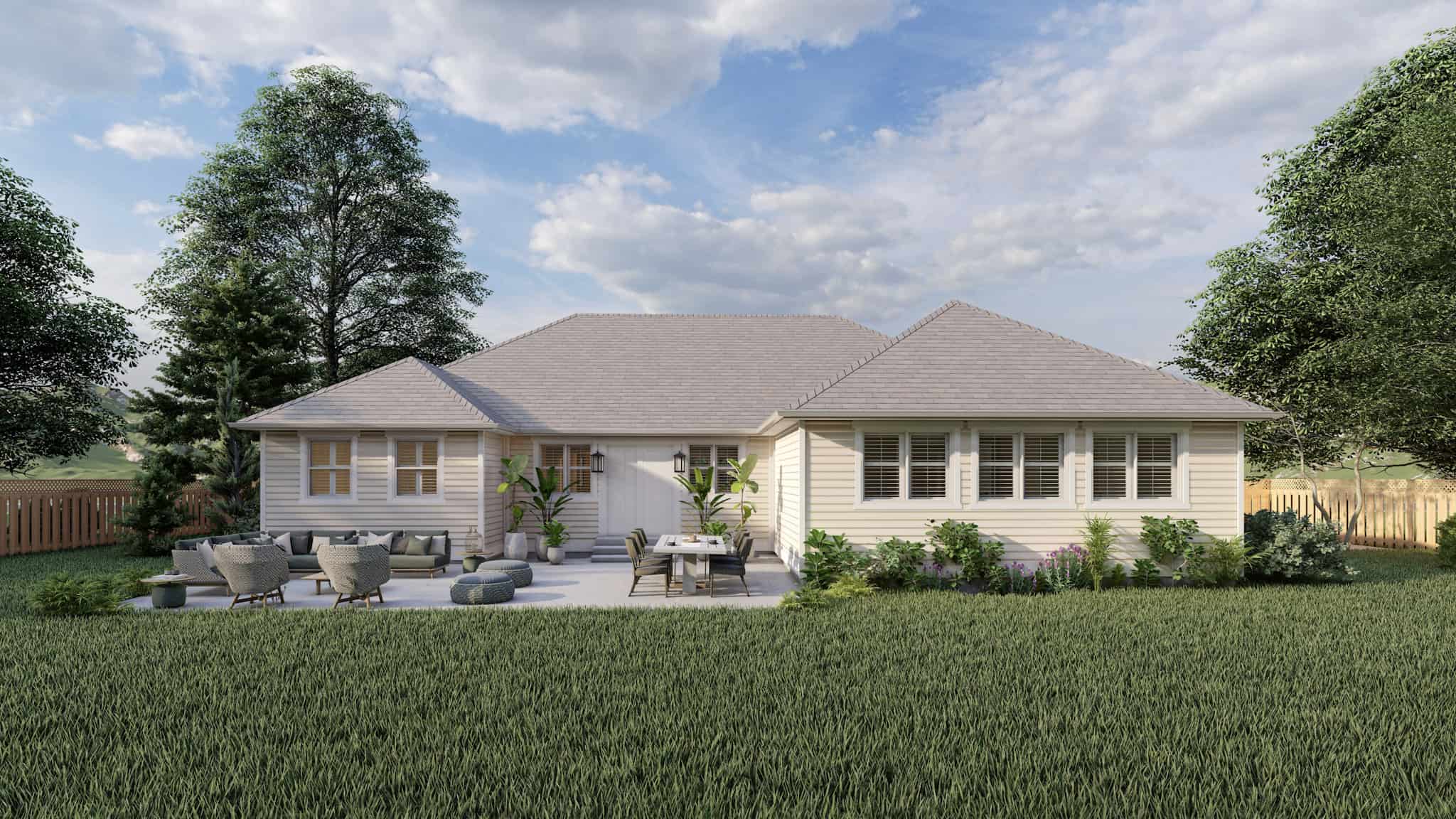Rear View of this 6-Bedroom,2084 Sq Ft Plan -187-1185