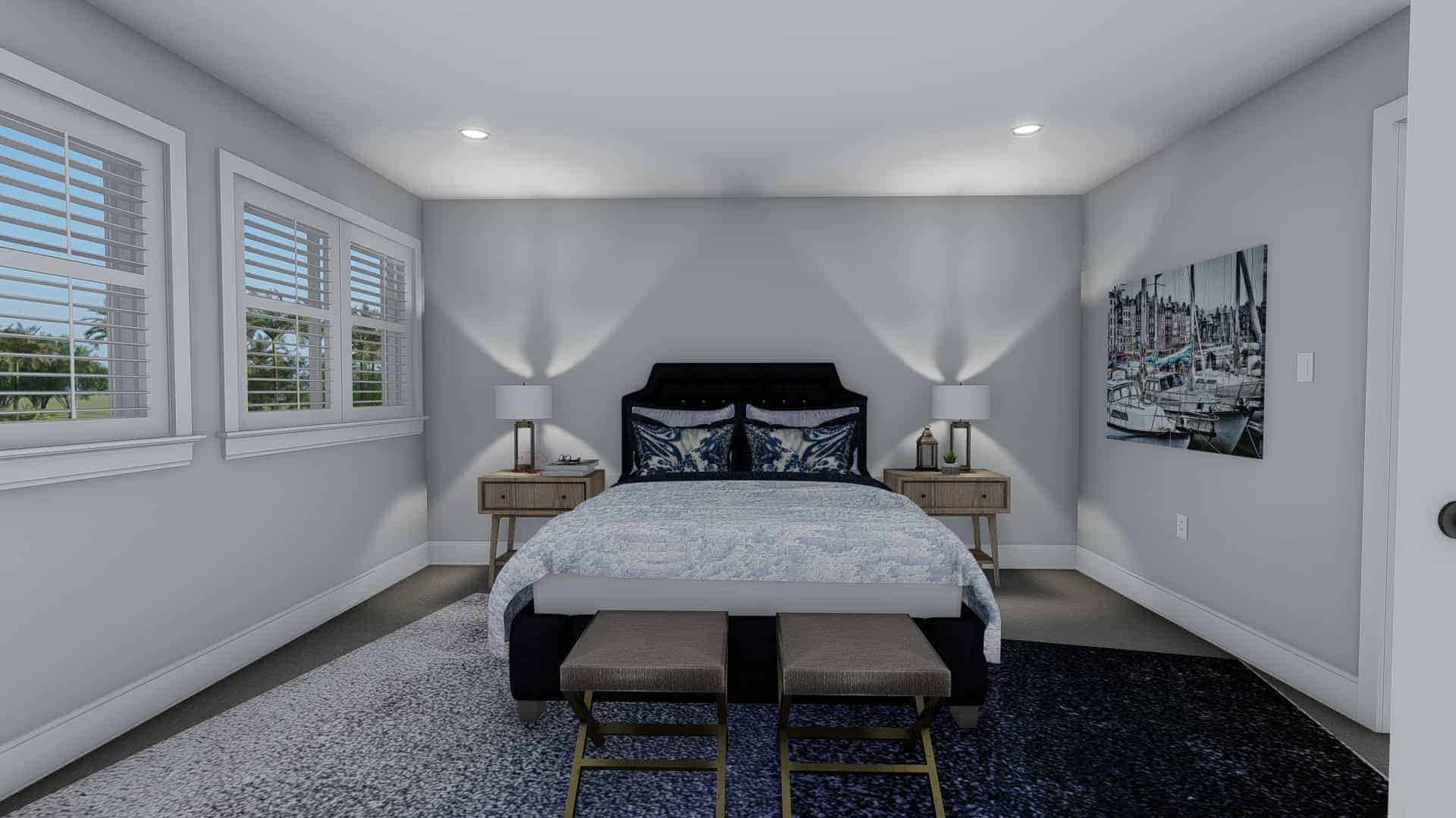 Bedroom of this 1-Bedroom,1 Sq Ft Plan -187-1186