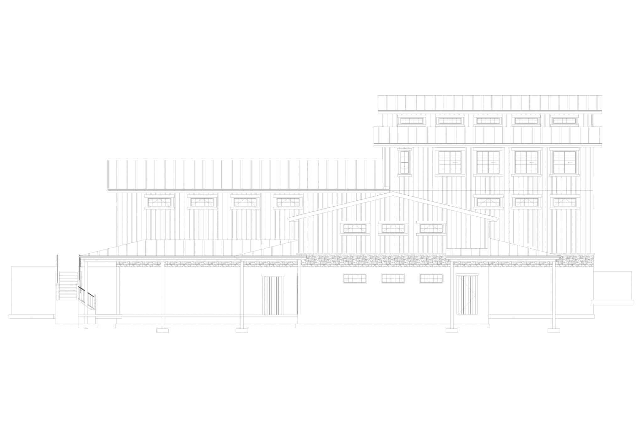 Home Plan Right Elevation of this 0-Bedroom,12163 Sq Ft Plan -187-1187