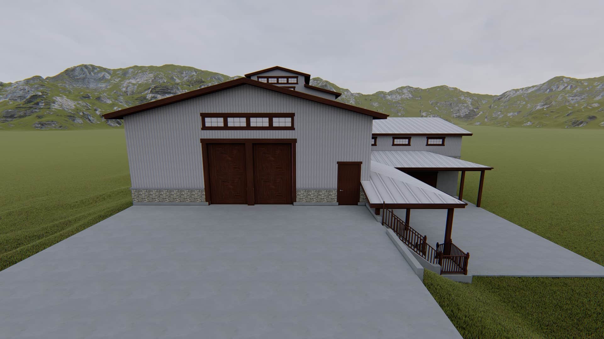 Front View of this 0-Bedroom,12163 Sq Ft Plan -187-1187