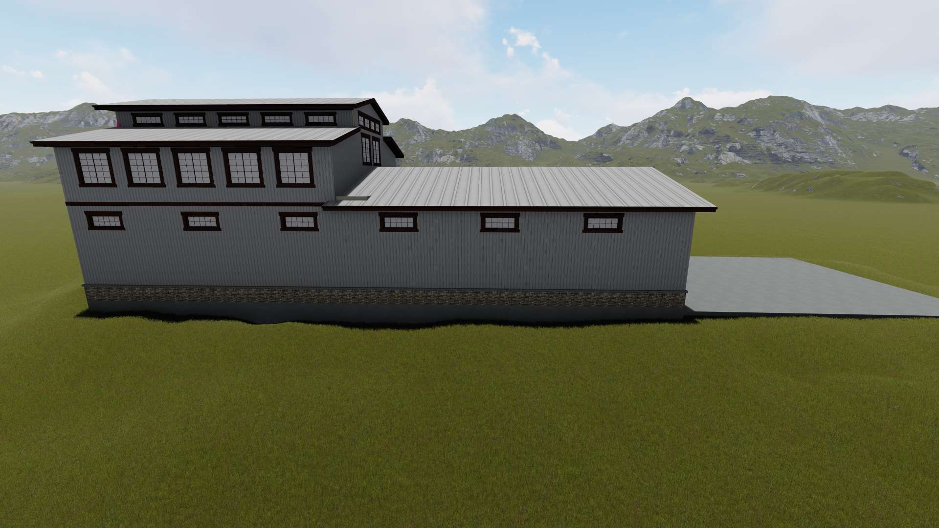 Rear View of this 0-Bedroom,12163 Sq Ft Plan -187-1187