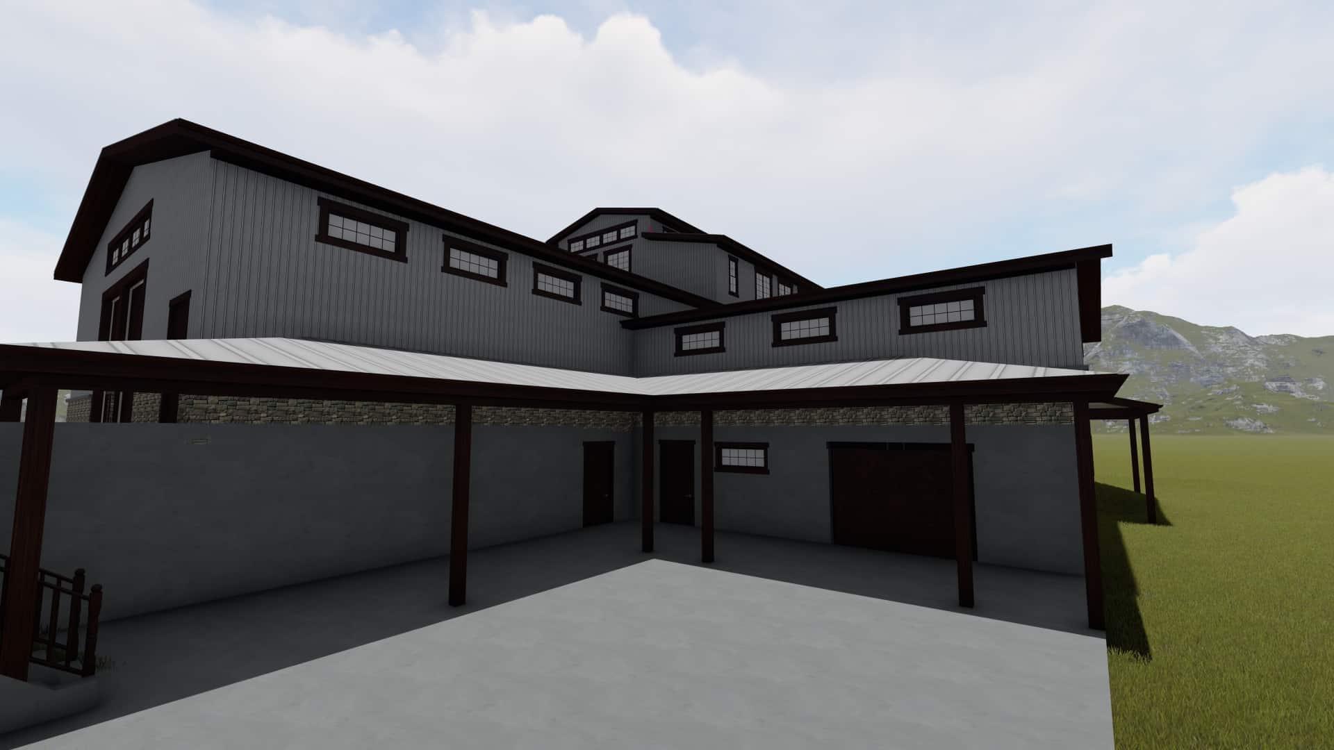 Front View of this 0-Bedroom,12163 Sq Ft Plan -187-1187