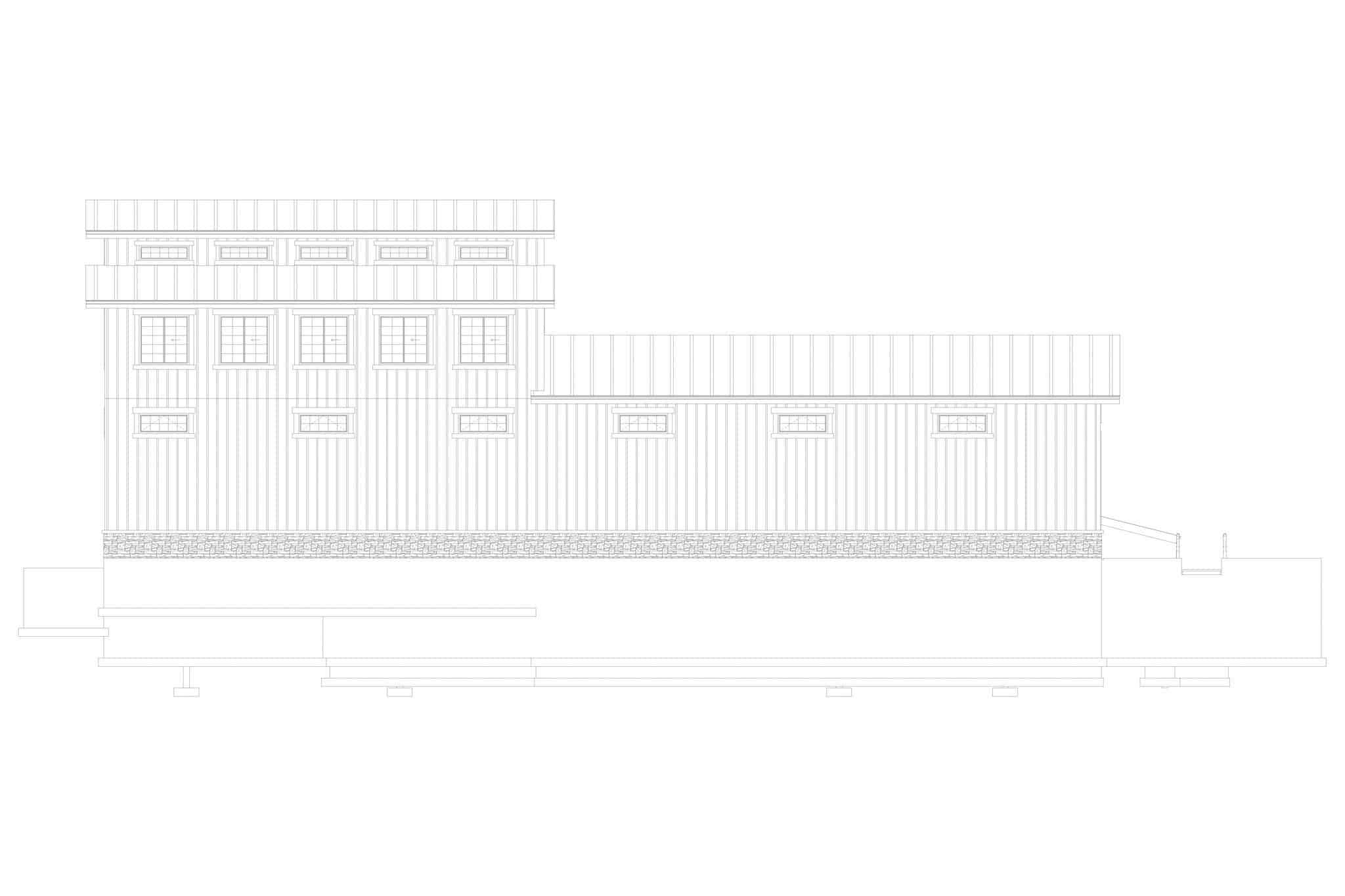 Home Plan Left Elevation of this 0-Bedroom,12163 Sq Ft Plan -187-1187