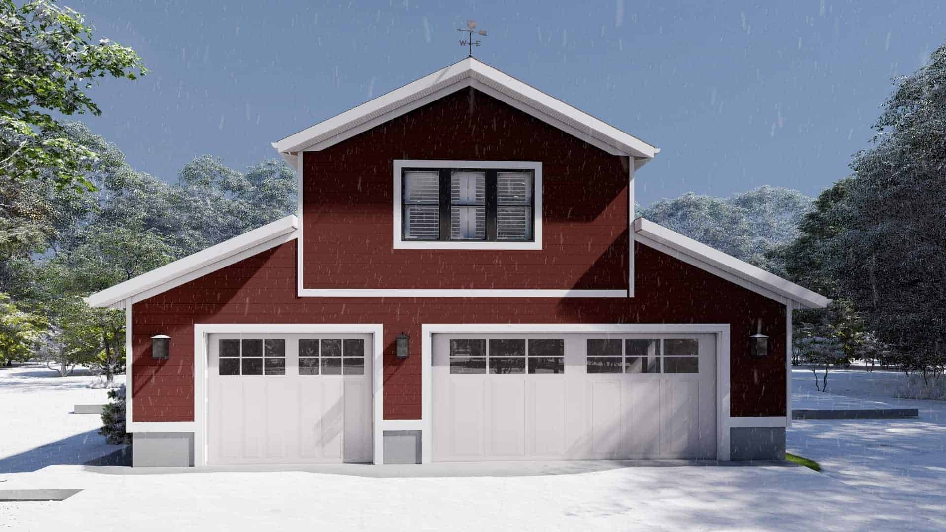 Front View of this 1-Bedroom,2640 Sq Ft Plan -187-1188