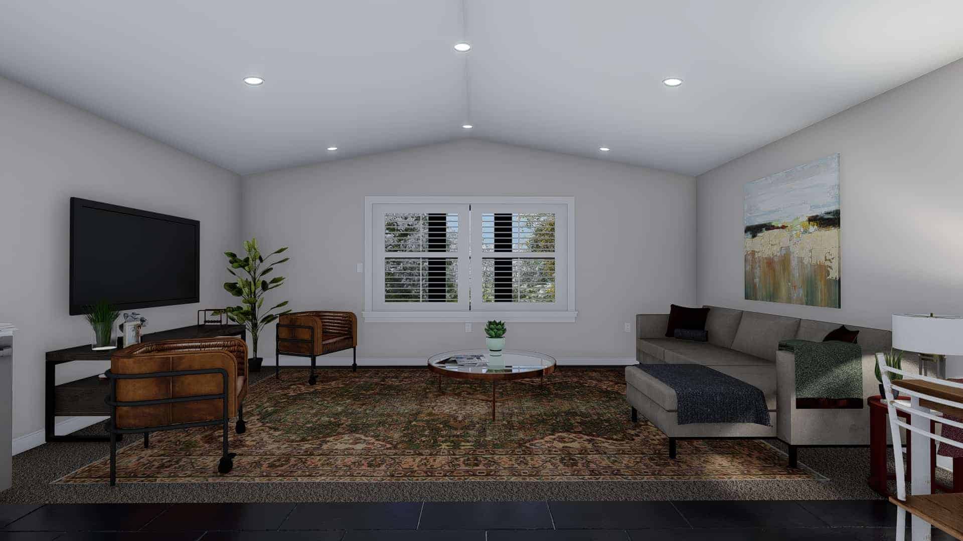Great Room of this 1-Bedroom,2640 Sq Ft Plan -187-1188