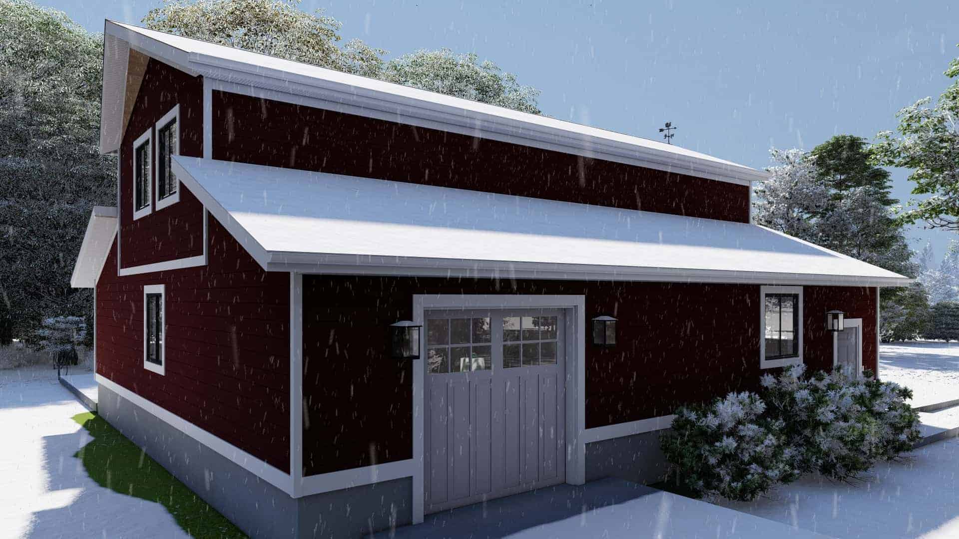Left Side View of this 1-Bedroom,2640 Sq Ft Plan -187-1188