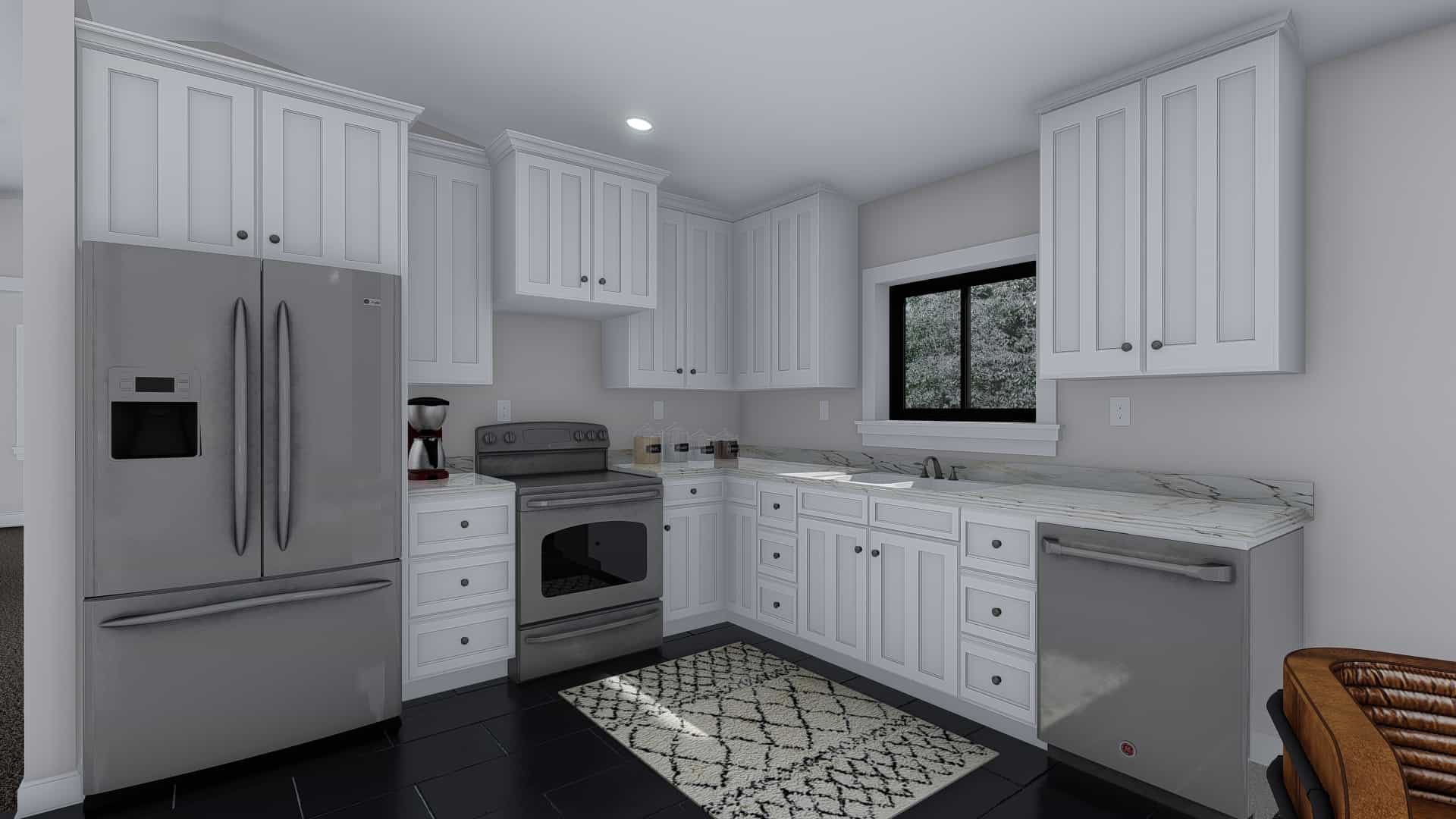 Kitchen of this 1-Bedroom,2640 Sq Ft Plan -187-1188