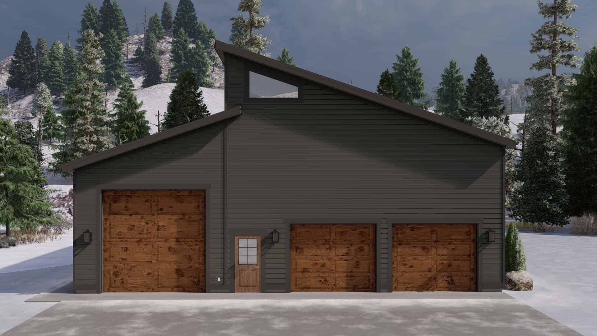 Front View of this 1-Bedroom,2597 Sq Ft Plan -187-1189
