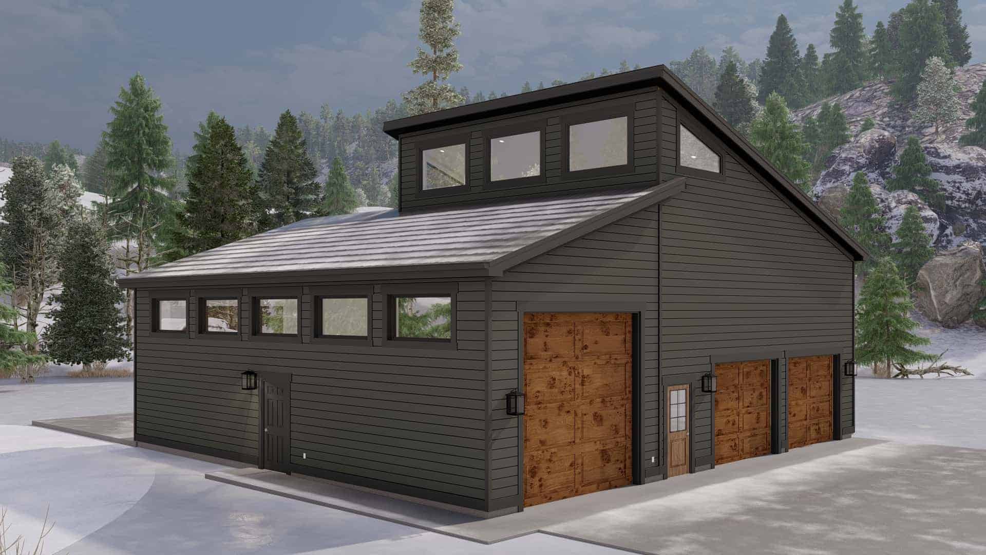 Left Side View of this 1-Bedroom,2597 Sq Ft Plan -187-1189