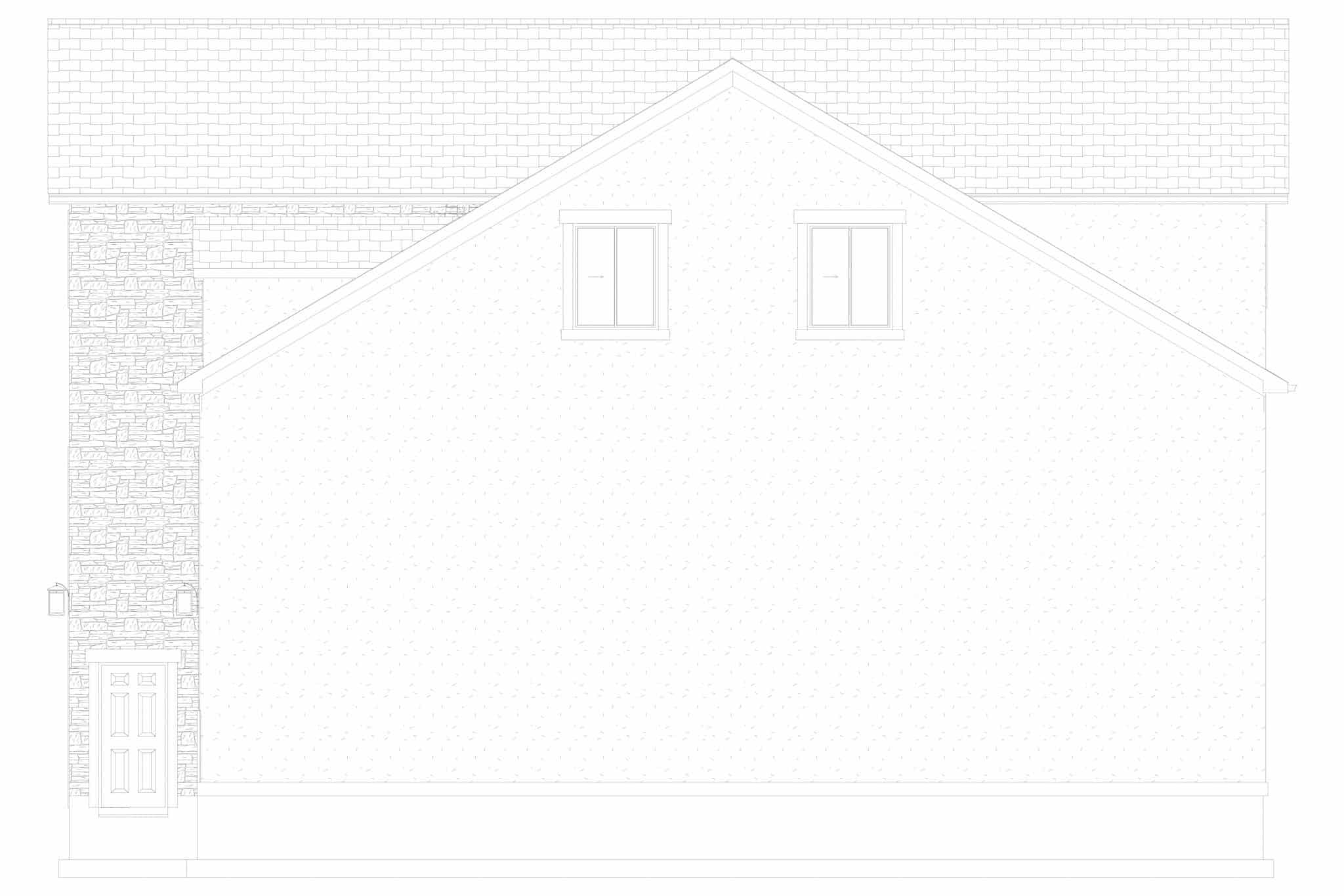 Home Plan Right Elevation of this 3-Bedroom,10240 Sq Ft Plan -187-1190