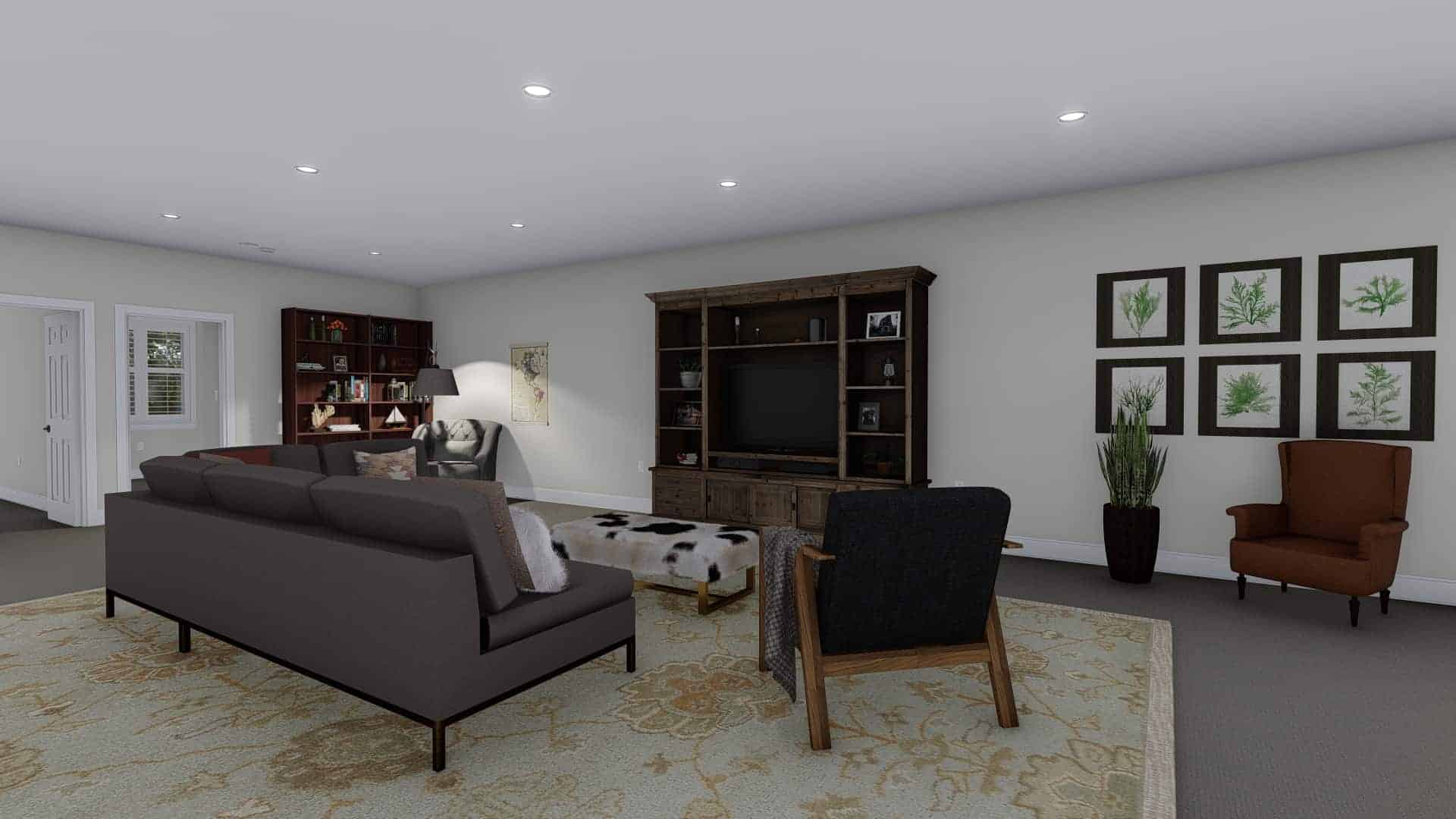 Family Room of this 3-Bedroom,10240 Sq Ft Plan -187-1190