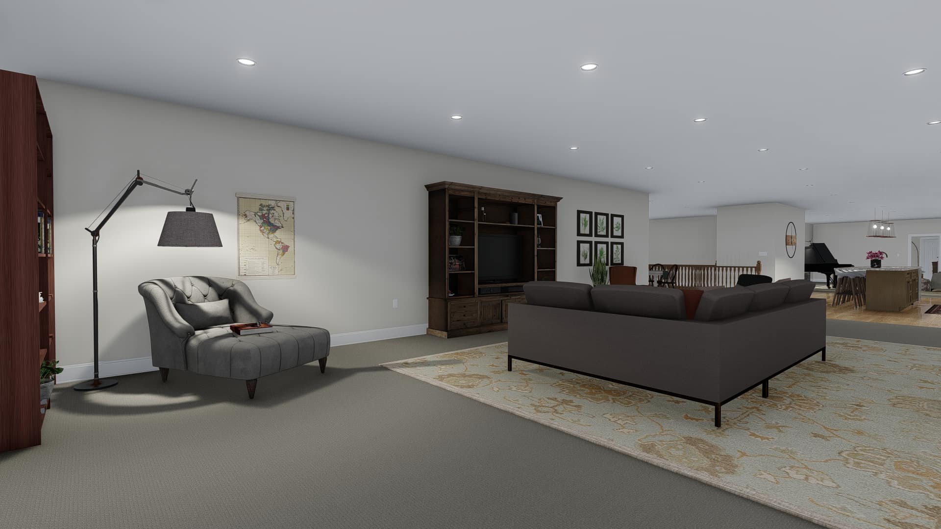Family Room of this 3-Bedroom,10240 Sq Ft Plan -187-1190