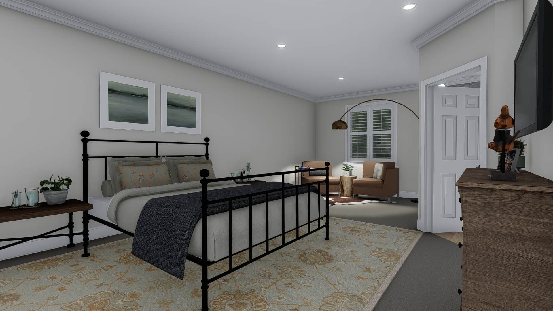 Master Bedroom of this 3-Bedroom,10240 Sq Ft Plan -187-1190