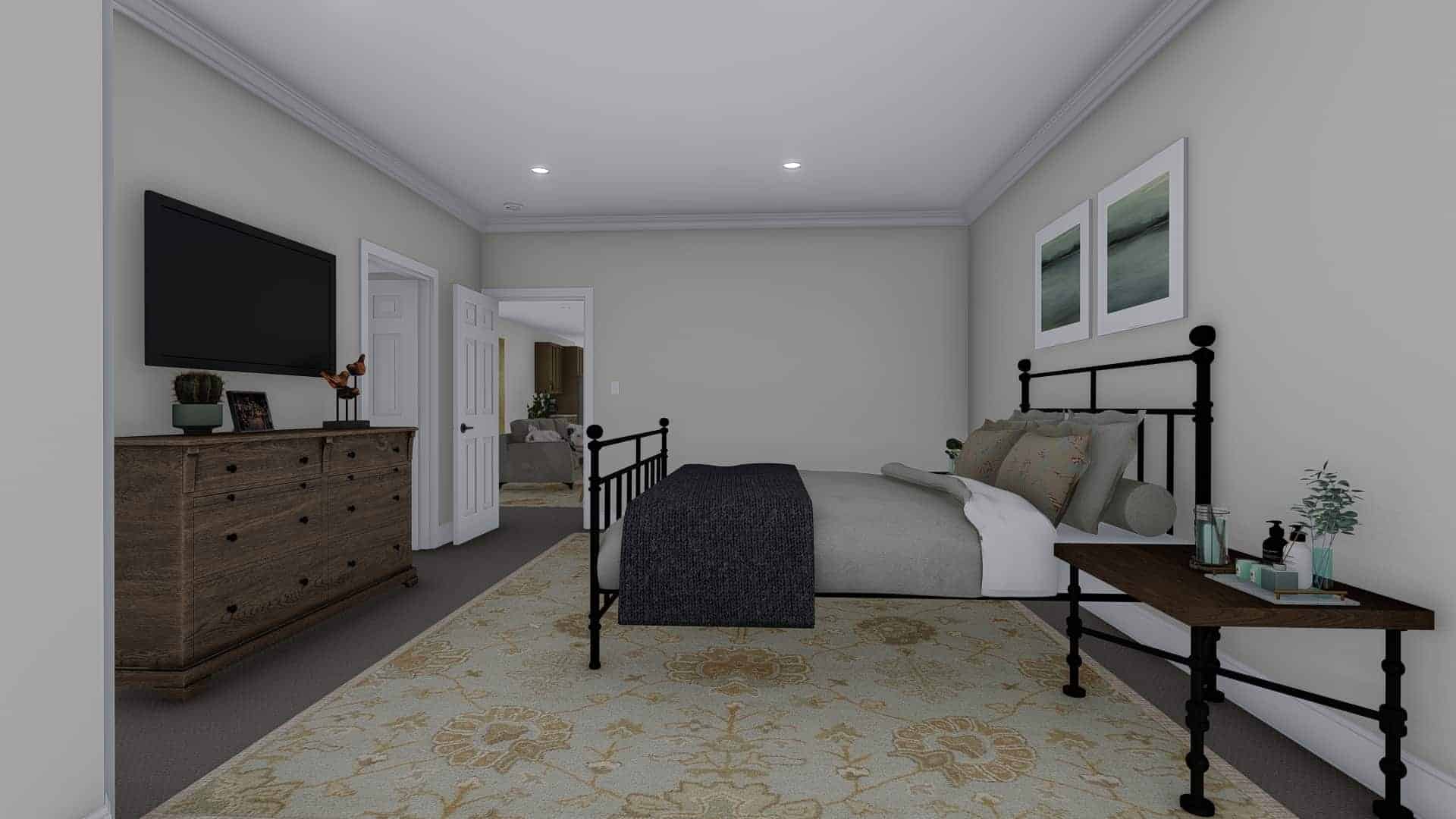 Master Bedroom of this 3-Bedroom,10240 Sq Ft Plan -187-1190