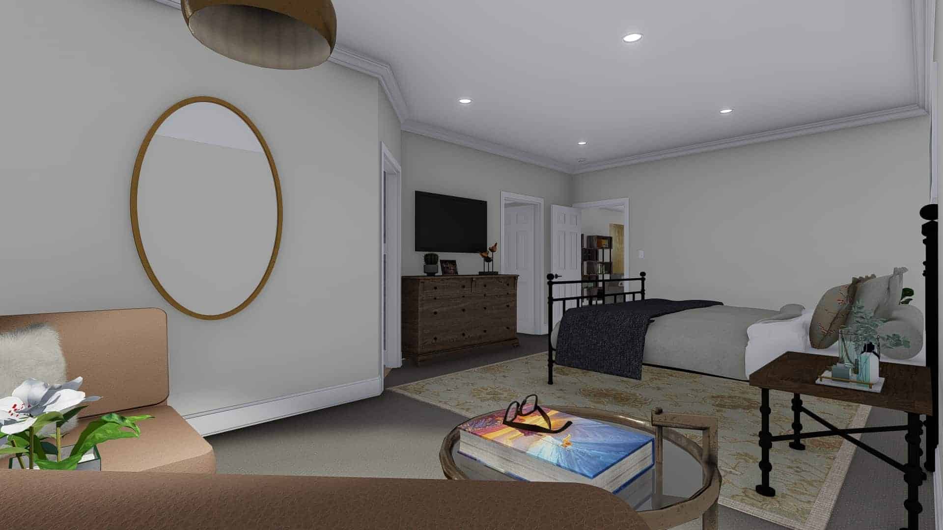 Master Bedroom of this 3-Bedroom,10240 Sq Ft Plan -187-1190