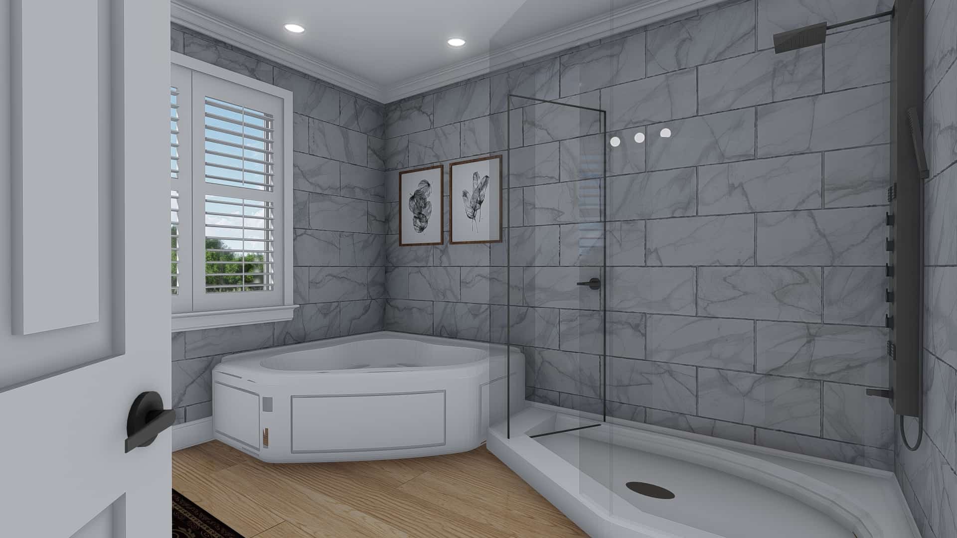 Master Bathroom: Tub of this 3-Bedroom,10240 Sq Ft Plan -187-1190