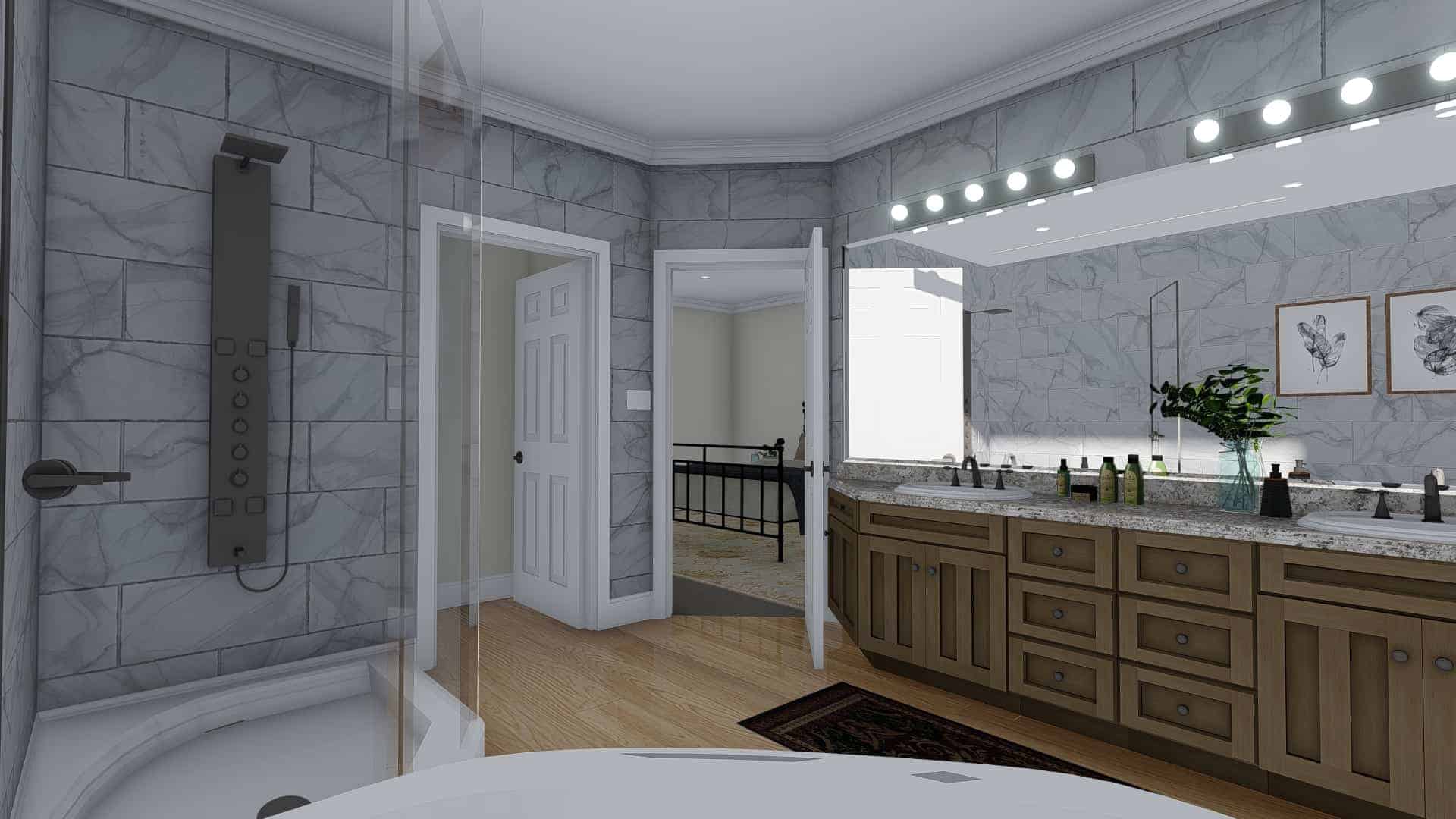 Master Bathroom of this 3-Bedroom,10240 Sq Ft Plan -187-1190