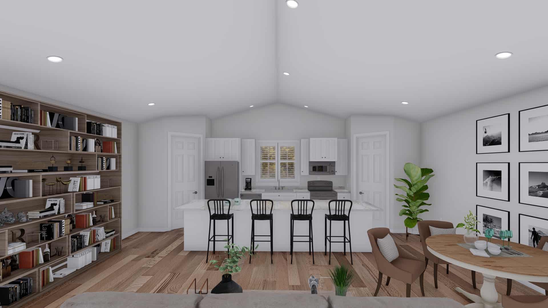 Kitchen: Kitchen Island of this 2-Bedroom,1536 Sq Ft Plan -187-1191