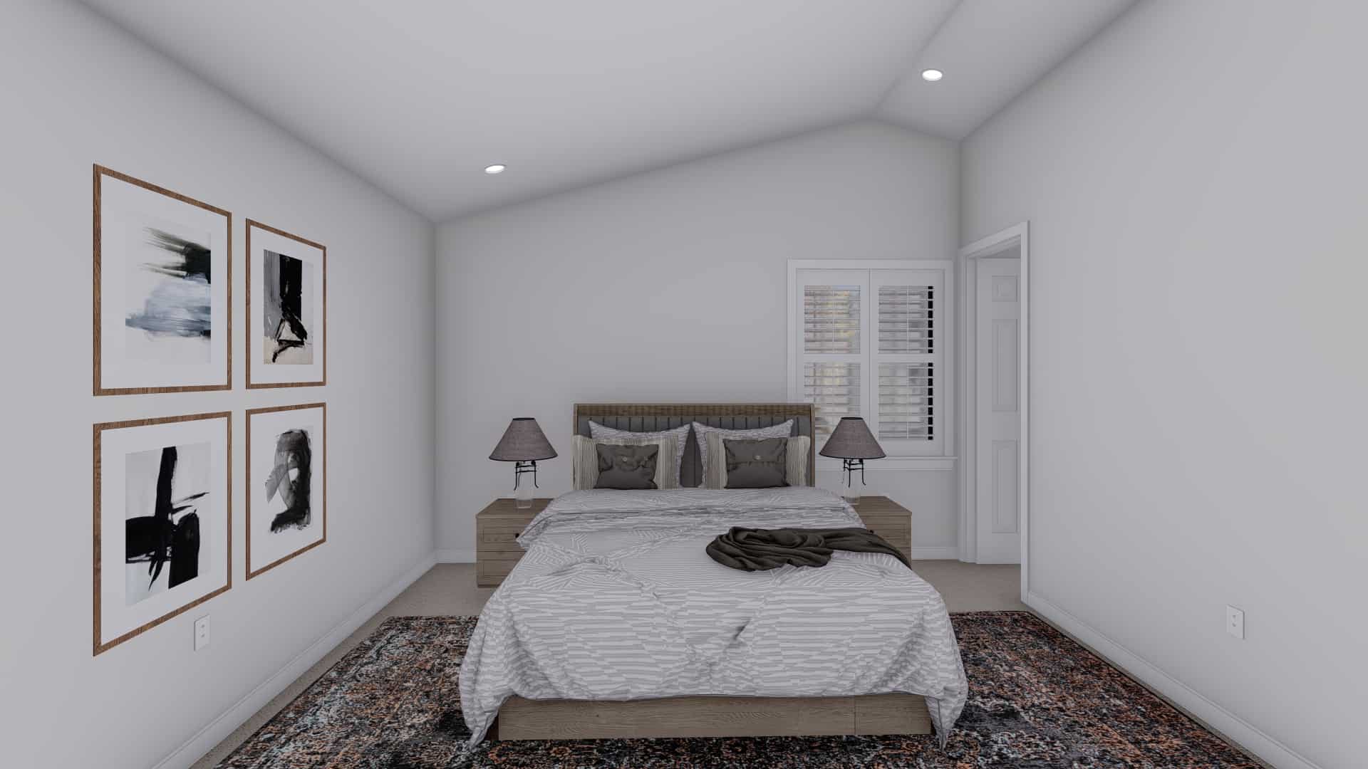 Master Bedroom of this 2-Bedroom,1536 Sq Ft Plan -187-1191
