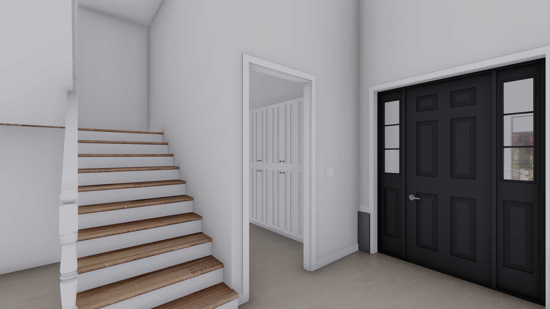 Entry Hall: Staircase of this 2-Bedroom,1536 Sq Ft Plan -187-1191