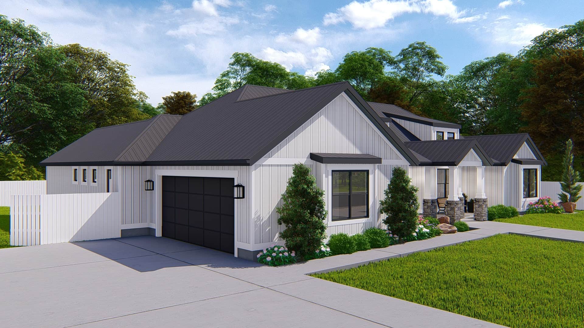 Left Side View of this 3-Bedroom,2564 Sq Ft Plan -187-1193