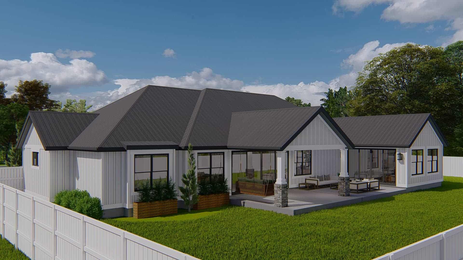 Left Side View of this 3-Bedroom,2564 Sq Ft Plan -187-1193