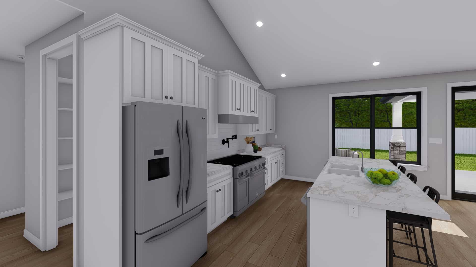 Kitchen of this 3-Bedroom,2564 Sq Ft Plan -187-1193