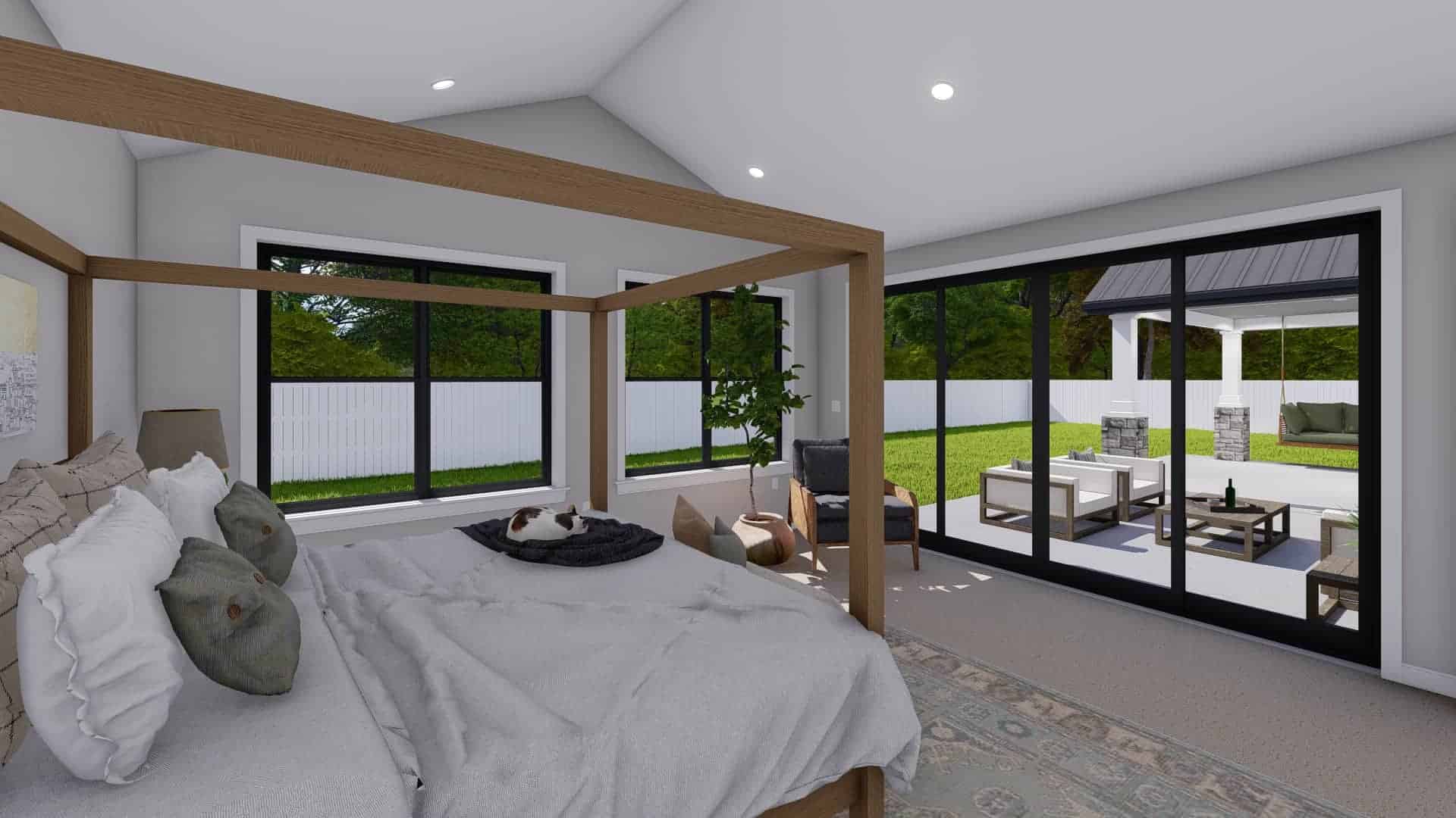 Master Bedroom of this 3-Bedroom,2564 Sq Ft Plan -187-1193