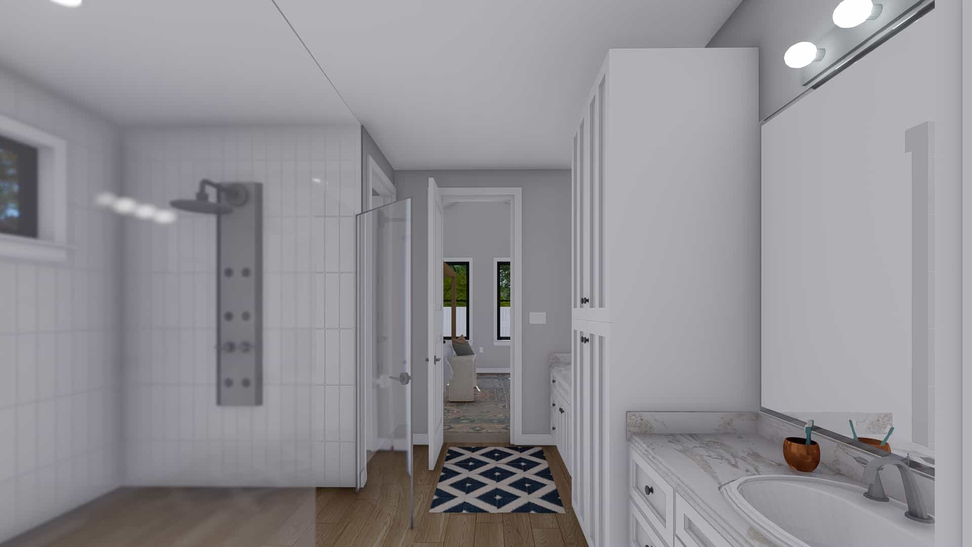 Master Bathroom of this 3-Bedroom,2564 Sq Ft Plan -187-1193