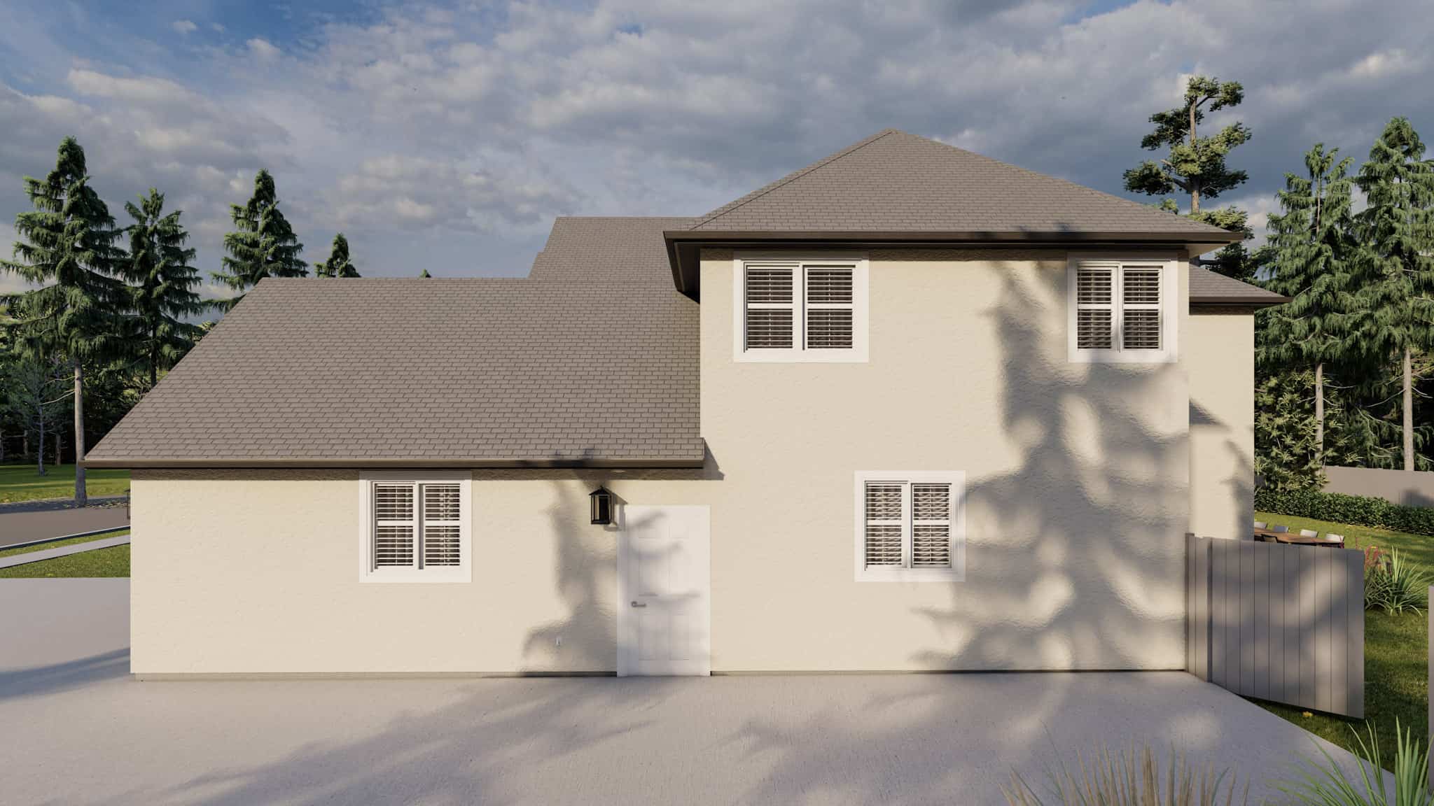 Right Side View of this 4-Bedroom,2331 Sq Ft Plan -187-1195