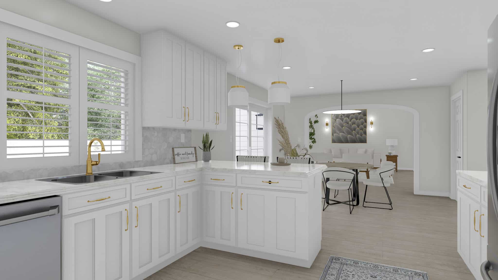 Kitchen: Breakfast Bar of this 4-Bedroom,3414 Sq Ft Plan -187-1197