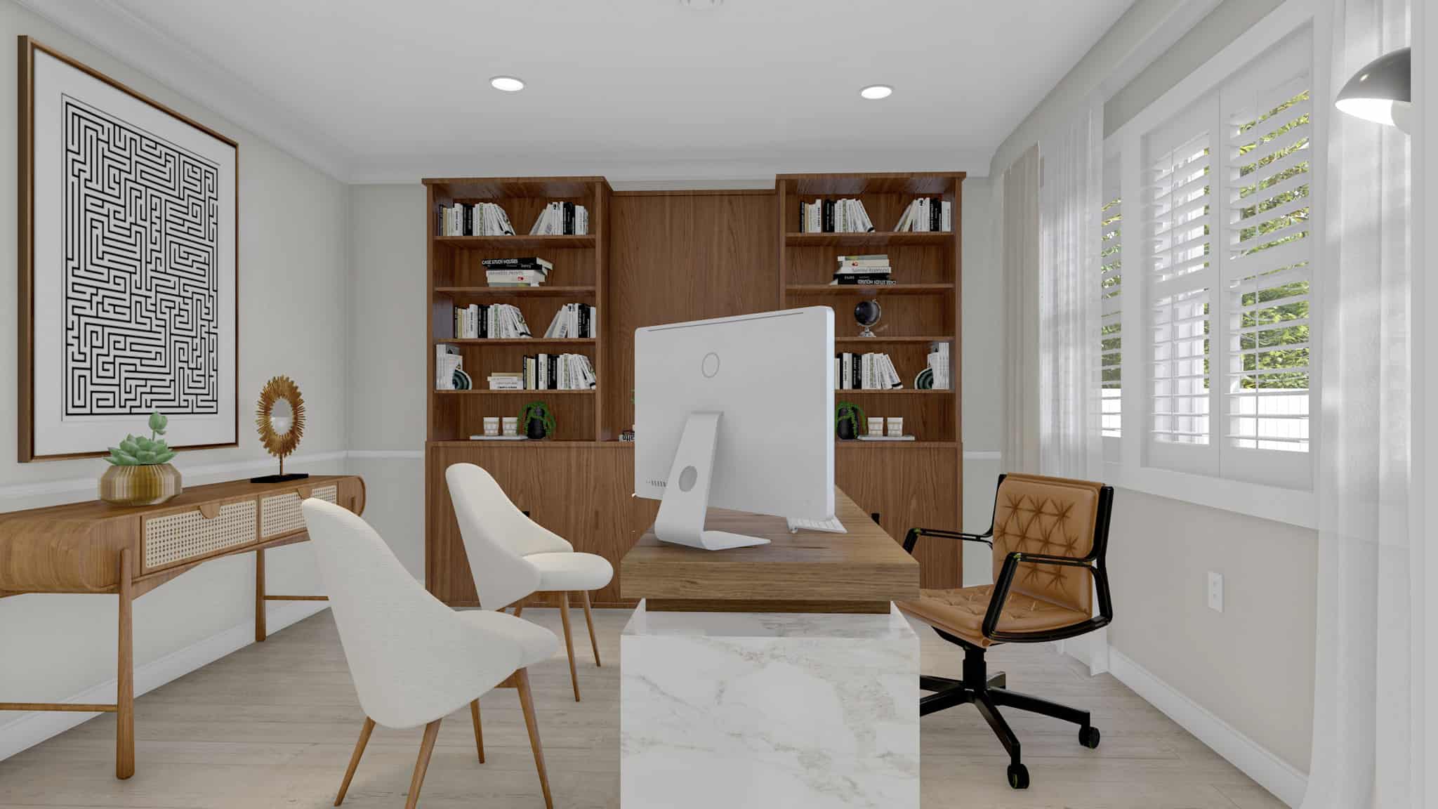 Home Office: Den of this 4-Bedroom,3414 Sq Ft Plan -187-1197