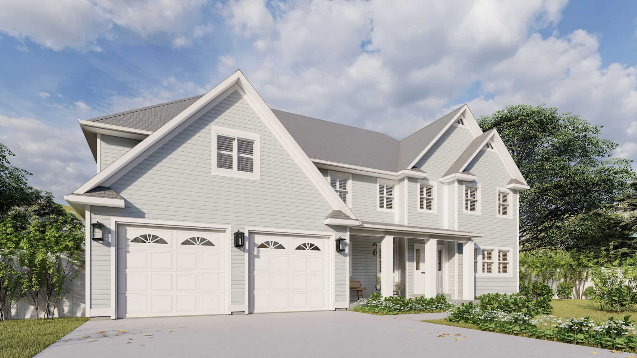 Left Side View of this 4-Bedroom,3414 Sq Ft Plan -187-1197