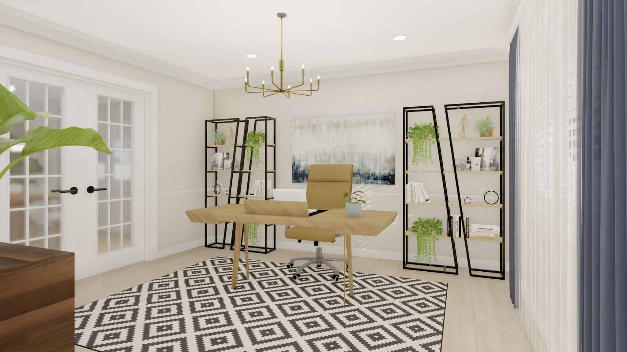 Home Office: Den of this 3-Bedroom,2656 Sq Ft Plan -187-1199